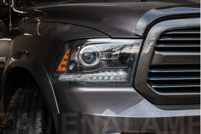 DODGE RAM заміна штатних лінз на Hella 5 Blue