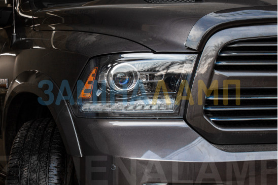 DODGE RAM заміна штатних лінз на Hella 5 Blue