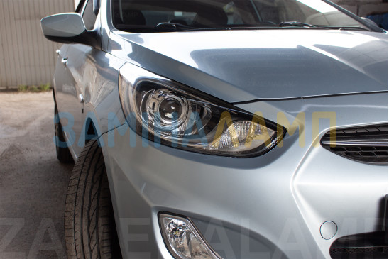 HYUNDAI ACCENT встановлення біксенонових лінз Koito Q5