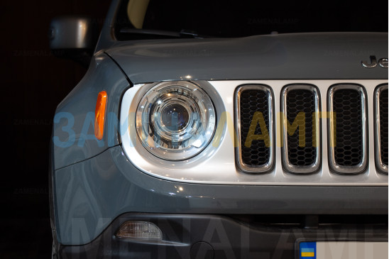 JEEP RENEGADE встановлення лінз Hella 3R Blue з матовим склом