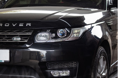 RANGE ROVER SPORT заміна штатних лінз на Hella F1