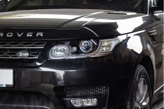 RANGE ROVER SPORT заміна штатних лінз на Hella F1