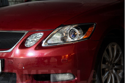 LEXUS GS 430 заміна штатних лінз на Hella 5 Blue