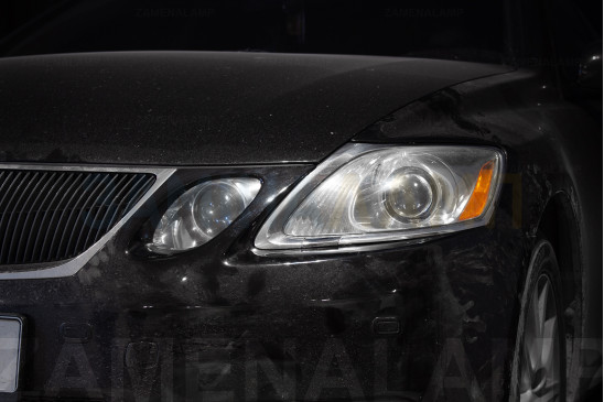 LEXUS GS - встановлення лінз Hella 5 в секцію дальнього світла