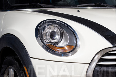 MINI COOPER встановлення біксенонових лінз Hella 3R Blue