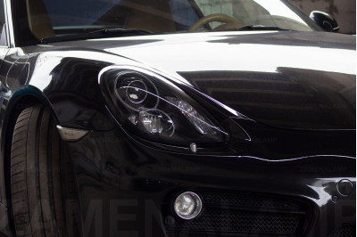 PORSCHE CAYMAN S бронювання фар плівкою SunTek