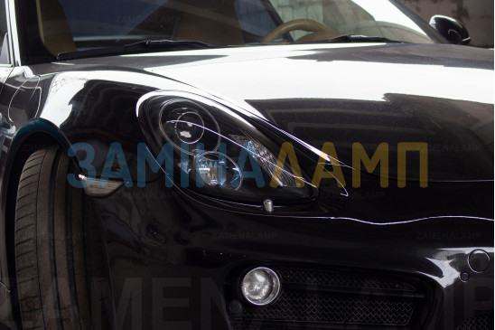 PORSCHE CAYMAN S бронювання фар плівкою SunTek