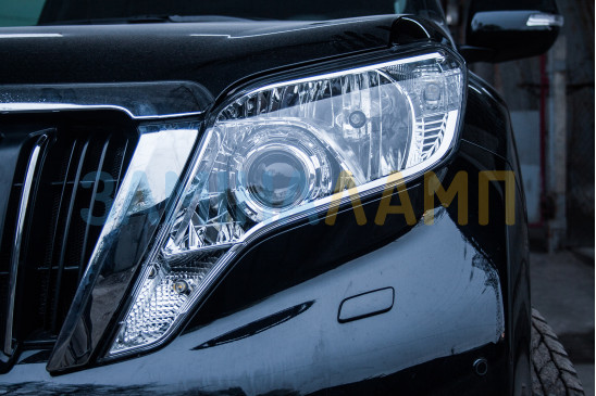 TOYOTA LAND CRUISER PRADO 150 встановлення біксенонових лінз Q5