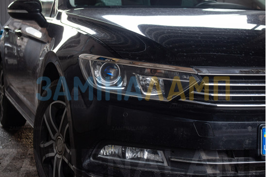 VOLKSWAGEN PASSAT B8 встановлення біксенонових лінз Hella F1