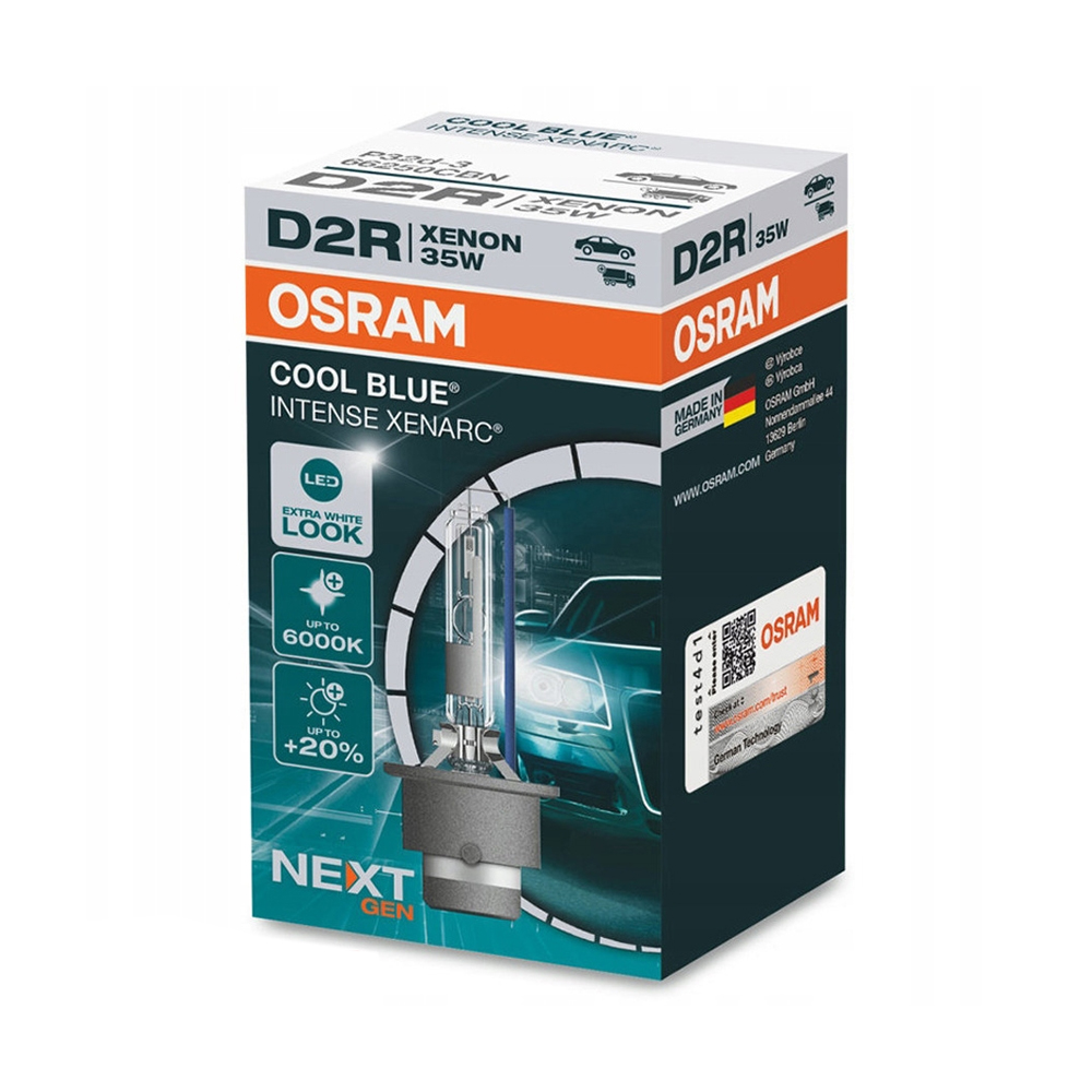 Ксенонова лампа Osram D2R 35W P32D-3 Cool Blue Intense Next Gen +150% 1 лампа (66250CBN)