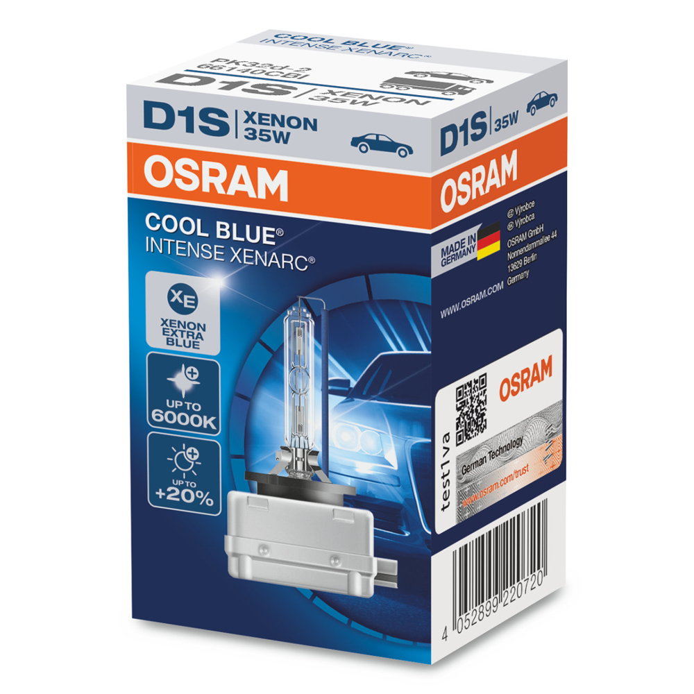 Ксенонова лампа Osram D1S 35W PK32d-2 Cool Blue Intense Next Gen +150% 1 лампа (66140CBN)