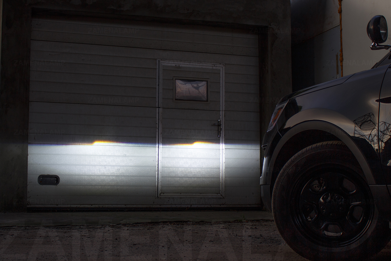 Світло фар Ford Explorer ПІСЛЯ встановлення світлодіодних лінз AOZOOM Bi-Led Laser