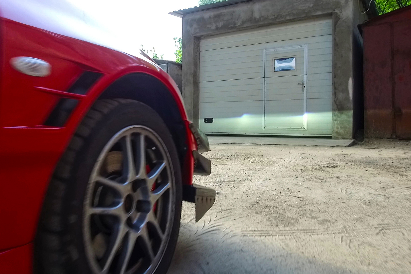 Ближнє світло фар Mitsubishi Lancer EVO IX ПІСЛЯ заміни штатних лінз на біксенонові лінзи Koito Q5